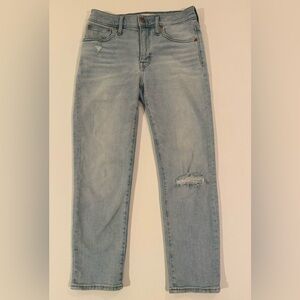 Madewell mid rise classic straight leg jean